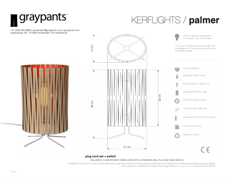 Image de la première page du manuel de l'appareil Palmer