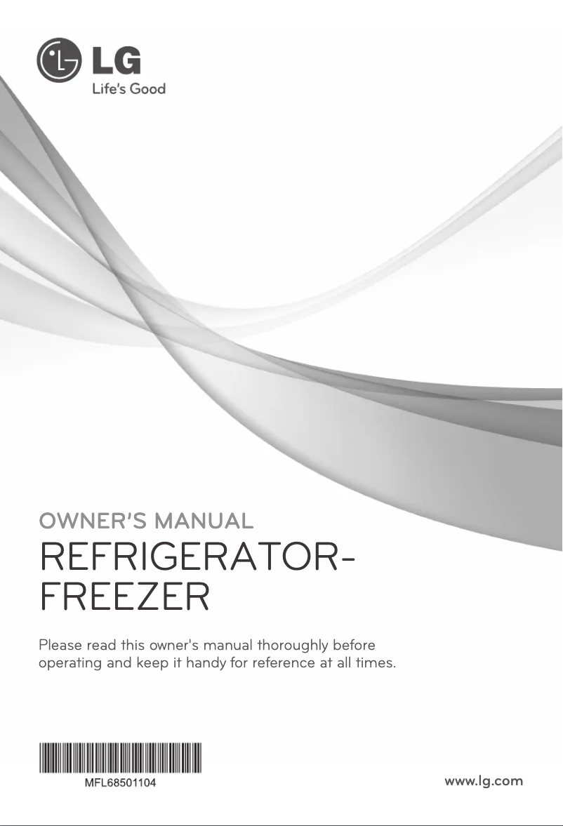 Page n°1 - Manuel utilisateur LG GR-M822HLHM