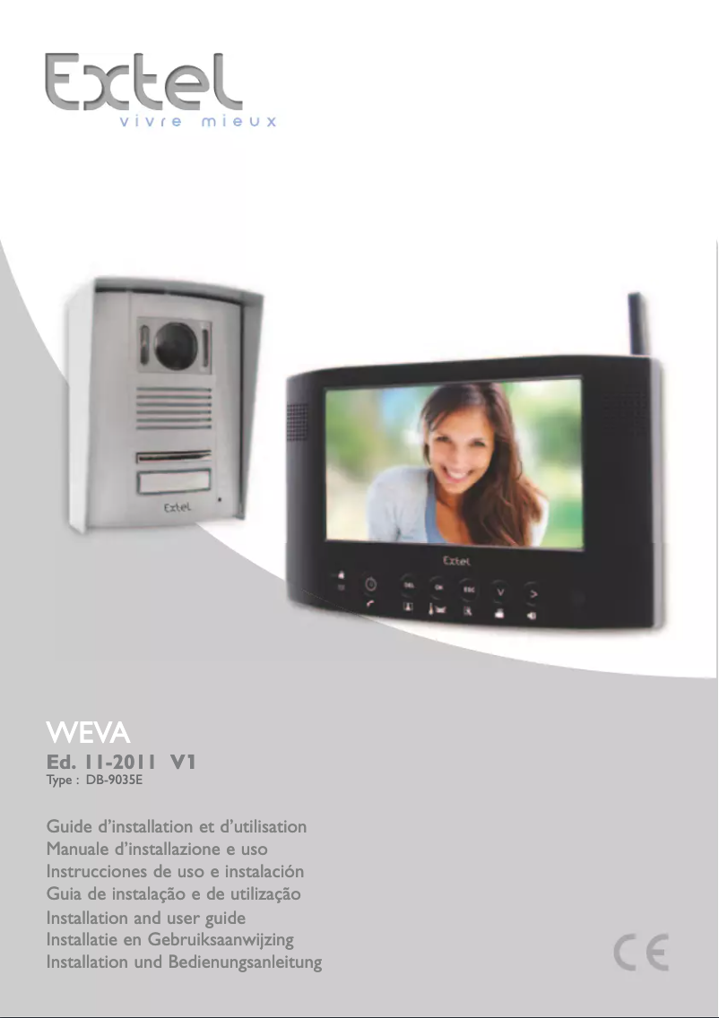 Page 1 de la notice Manuel utilisateur Extel Weva DB-9035E
