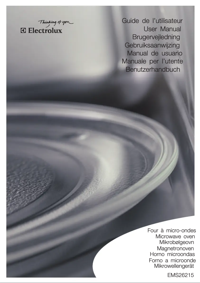 Page n°1 - Manuel utilisateur Electrolux EMS26215