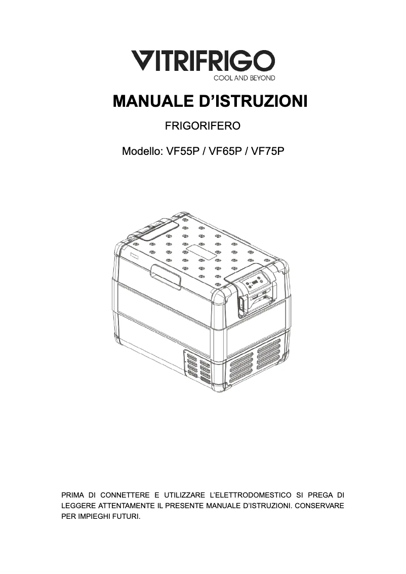 Imagen de la primera página del manual del dispositivo VF65P