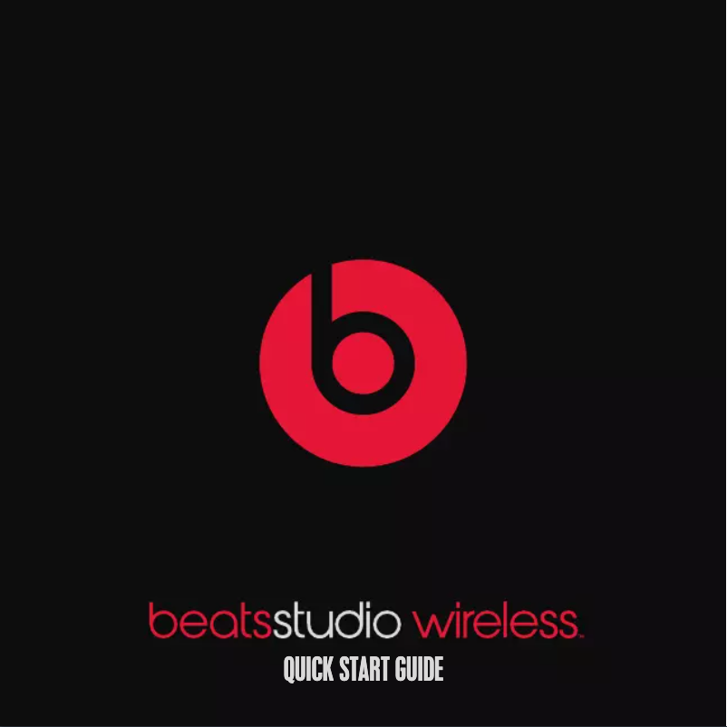 Page 1 de la notice Manuel utilisateur Beats Studio 3 Wireless