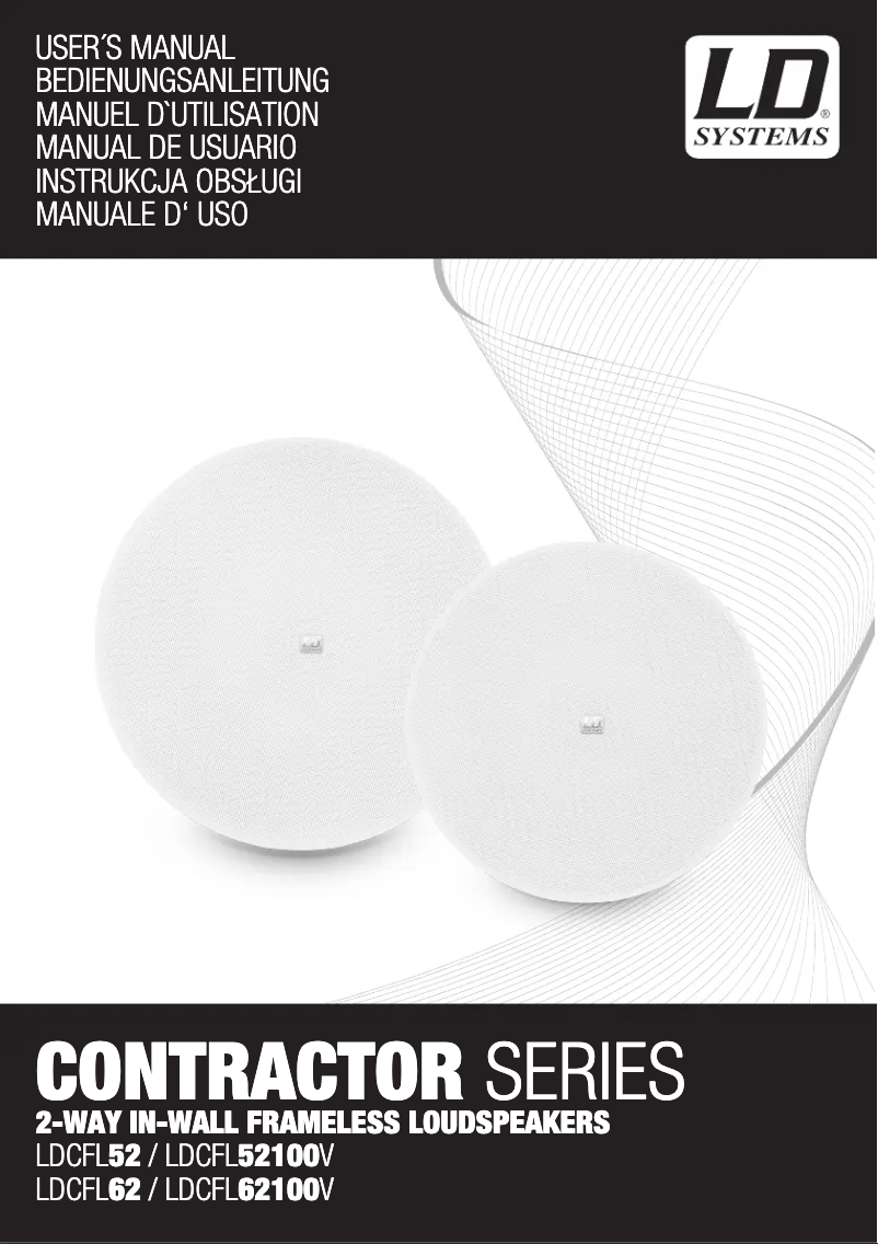 Page 1 de la notice Manuel utilisateur LD Systems CFL 62 100 V