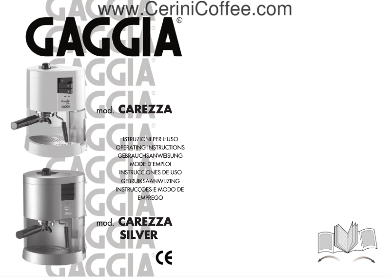 Page 1 de la notice Manuel utilisateur Philips Saeco Carezza DM 1075-049