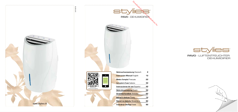 Page n°1 - Manuel utilisateur Stylies PAVO