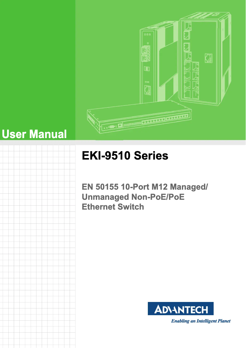 Page n°1 - Manuel utilisateur Advantech EKI-9510E-2GMPH-AE