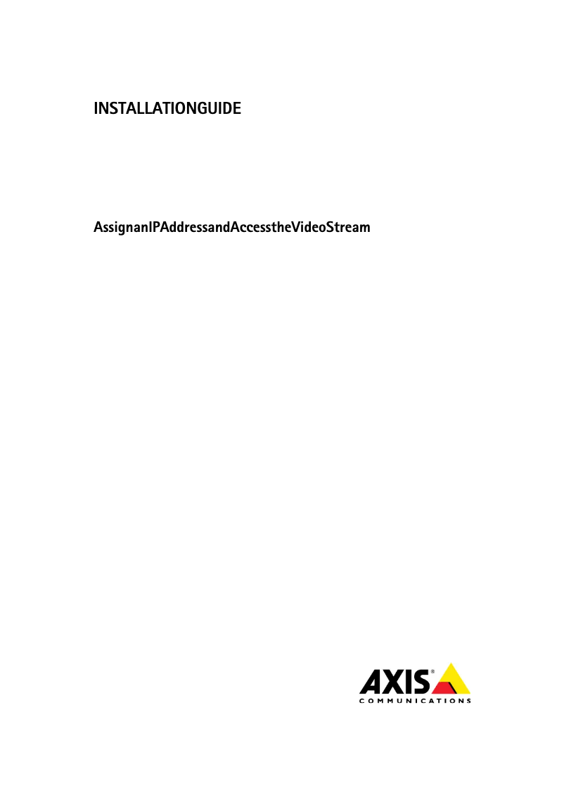 Page 1 de la notice Manuel utilisateur Axis P3915-R MK II