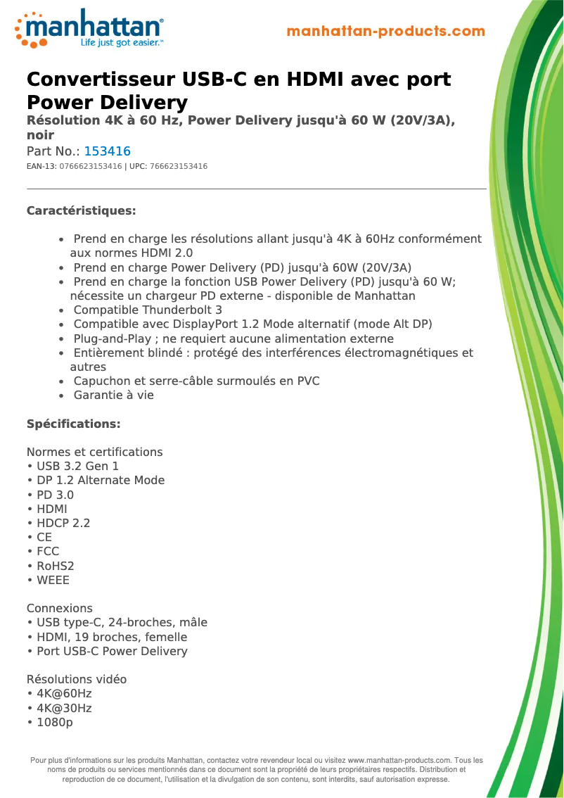 Image de la première page du manuel de l'appareil 153416