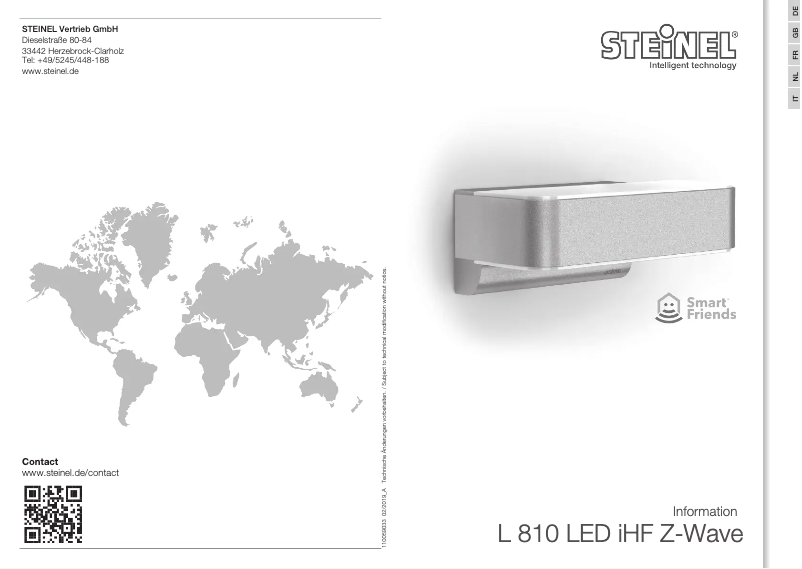Image de la première page du manuel de l'appareil L 810 S Z