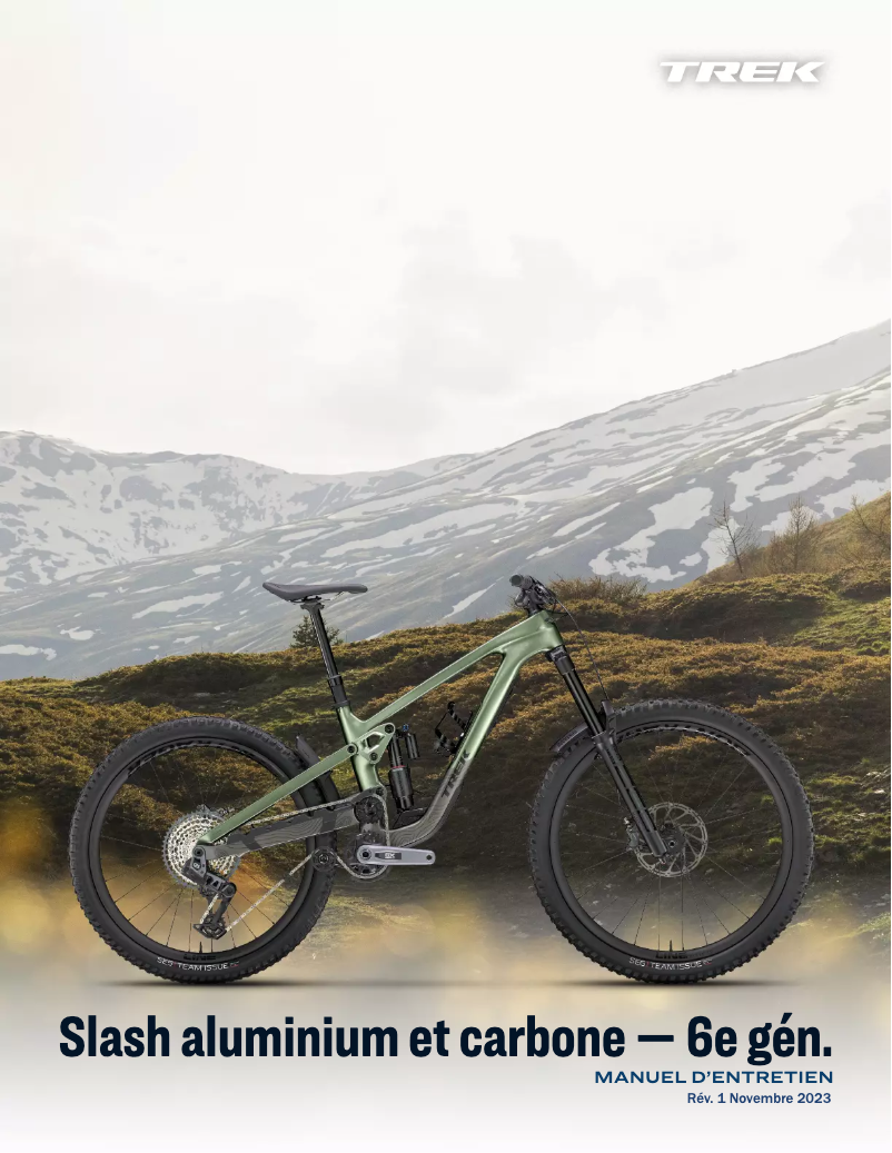 Page 1 de la notice Manuel utilisateur Trek Slash AL Gen 6
