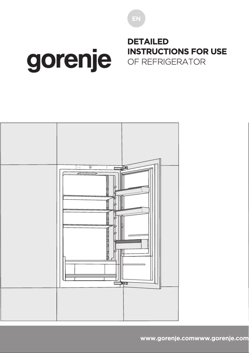 Page n°1 - Manuel utilisateur Gorenje RI4091E1UK