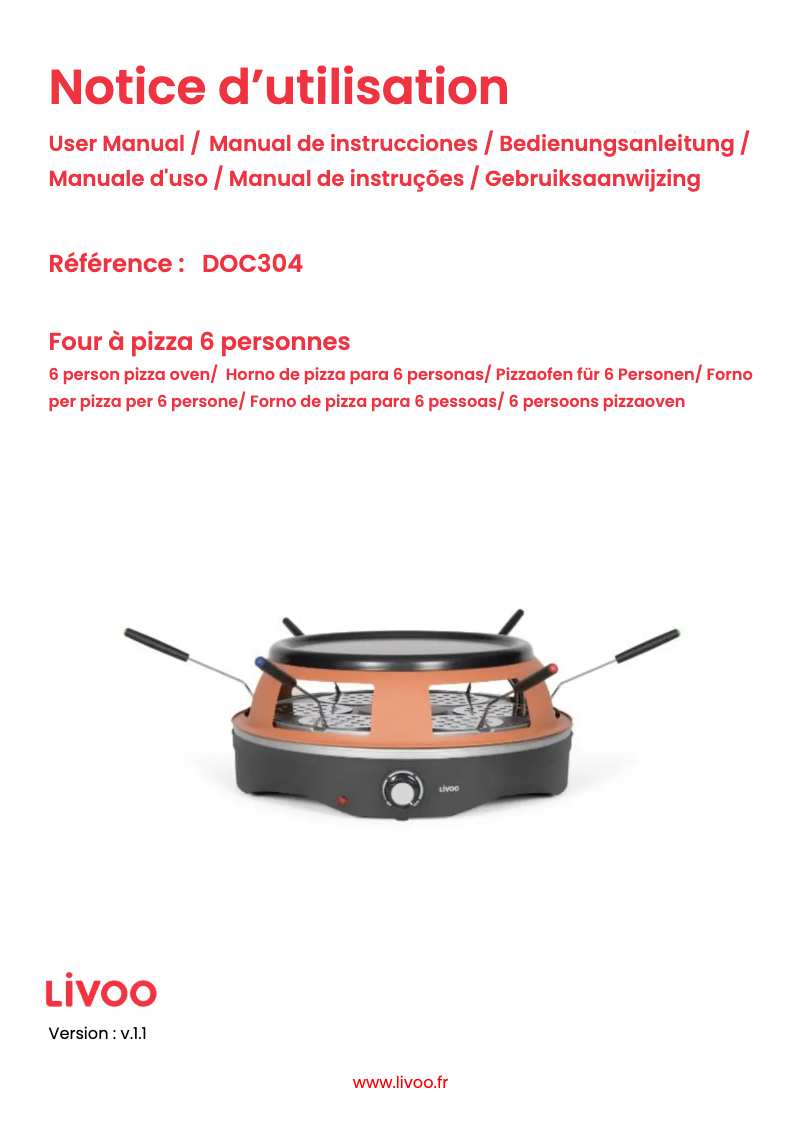 Image de la première page du manuel de l'appareil DOC304