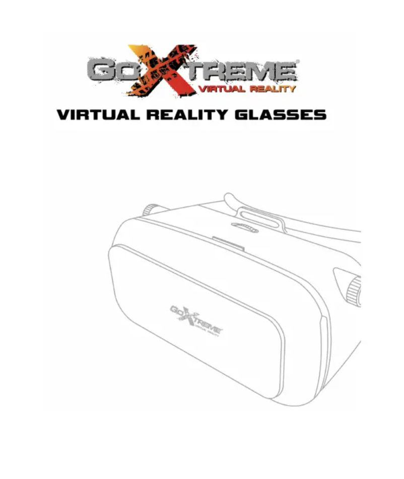 Page 1 de la notice Manuel utilisateur GoXtreme Virtual Reality Glasses