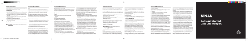 Image de la première page du manuel de l'appareil Ninja