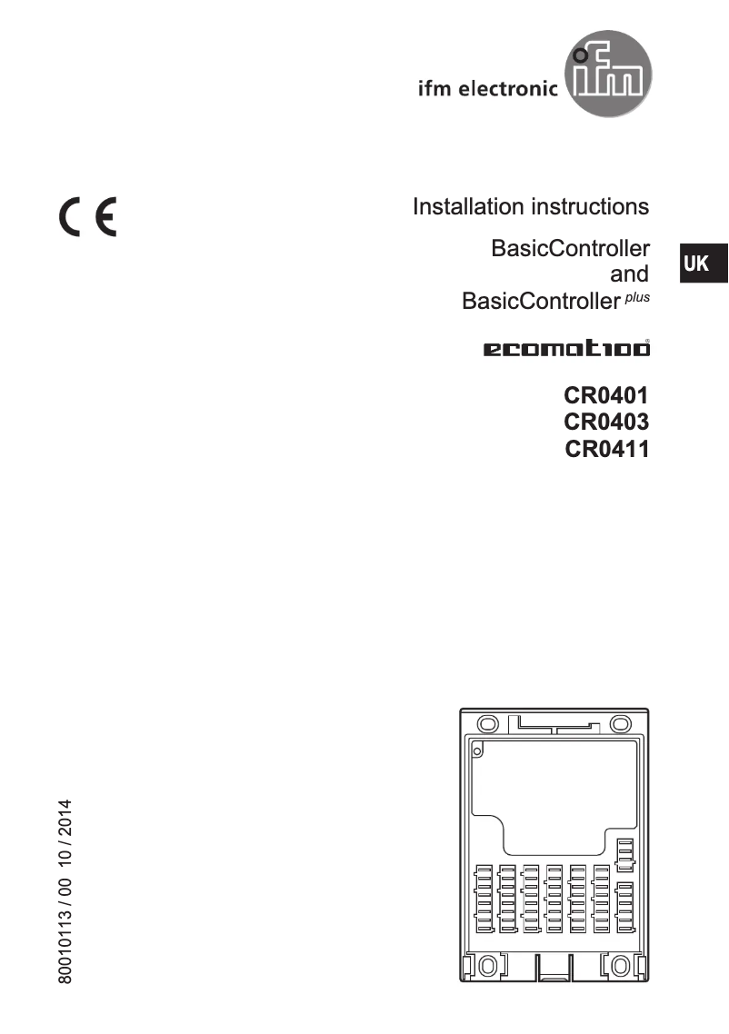 Image de la première page du manuel de l'appareil EC0402
