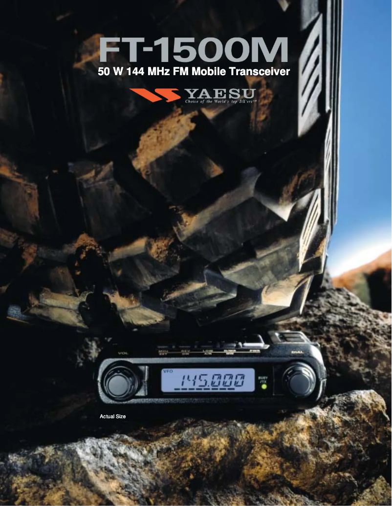 Imagen de la primera página del manual del dispositivo FT-1500M