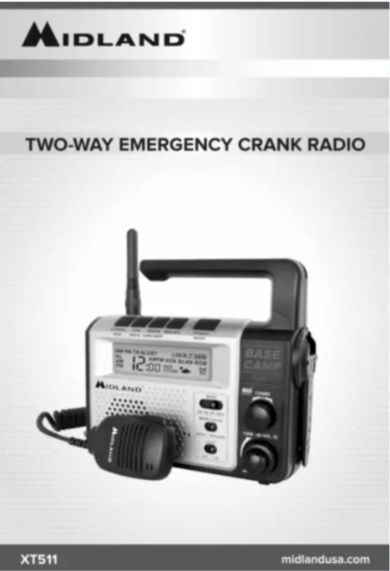 Page 1 de la notice Manuel utilisateur Midland Base Camp XT511