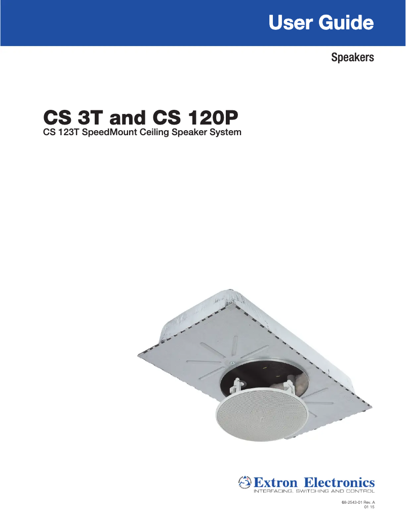 Página 1 del manual Manual de usuario Extron CS 120P