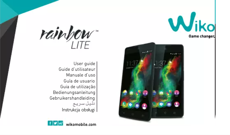 Page n°1 - Manuel utilisateur TIM Wiko rainbow LITE