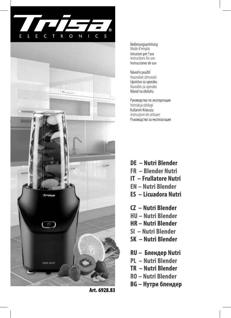 Página 1 del manual Manual de usuario Trisa Energy Boost 6928.83