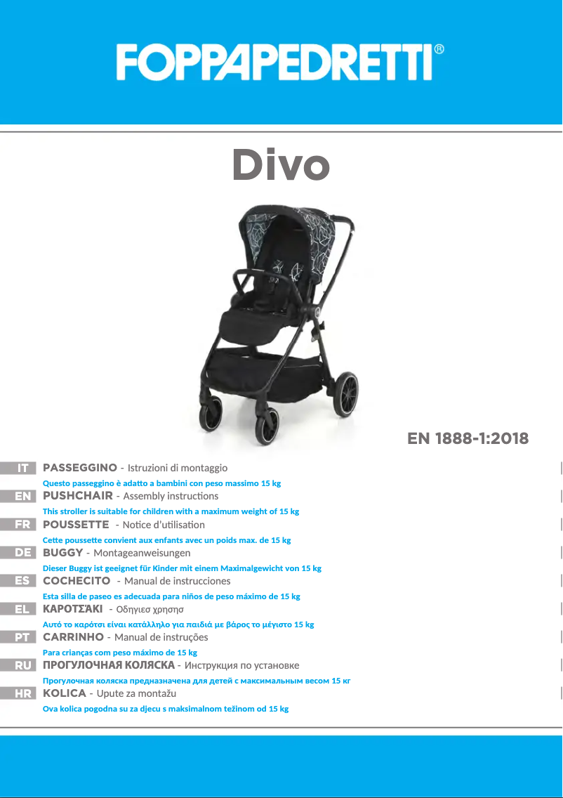 Page 1 de la notice Manuel utilisateur Foppapedretti Divo