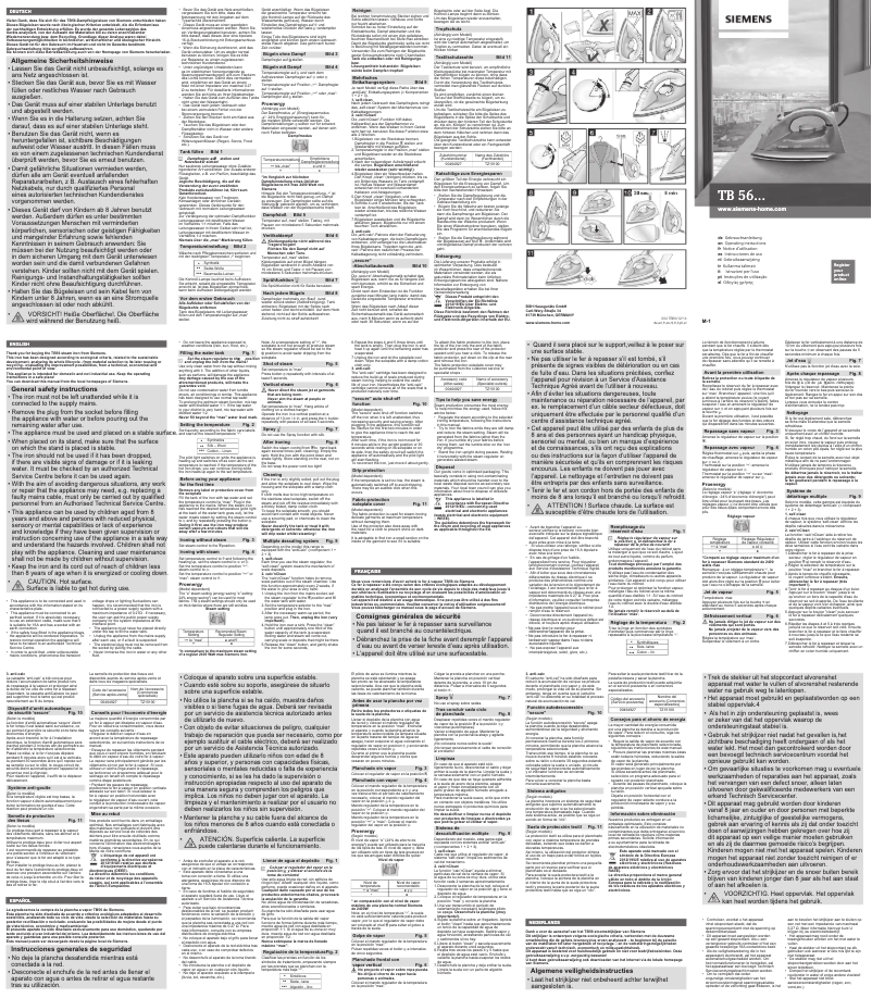 Page 1 de la notice Manuel utilisateur Siemens TB56XTRMGB