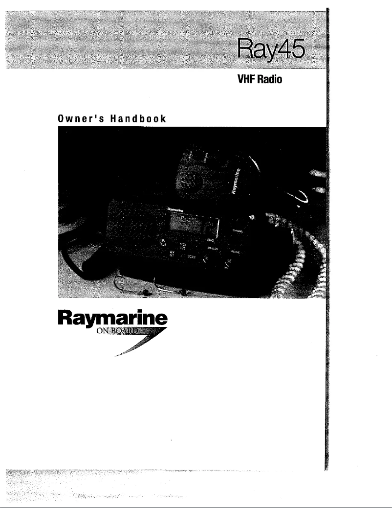 Page n°1 - Manuel utilisateur Raymarine Ray 45