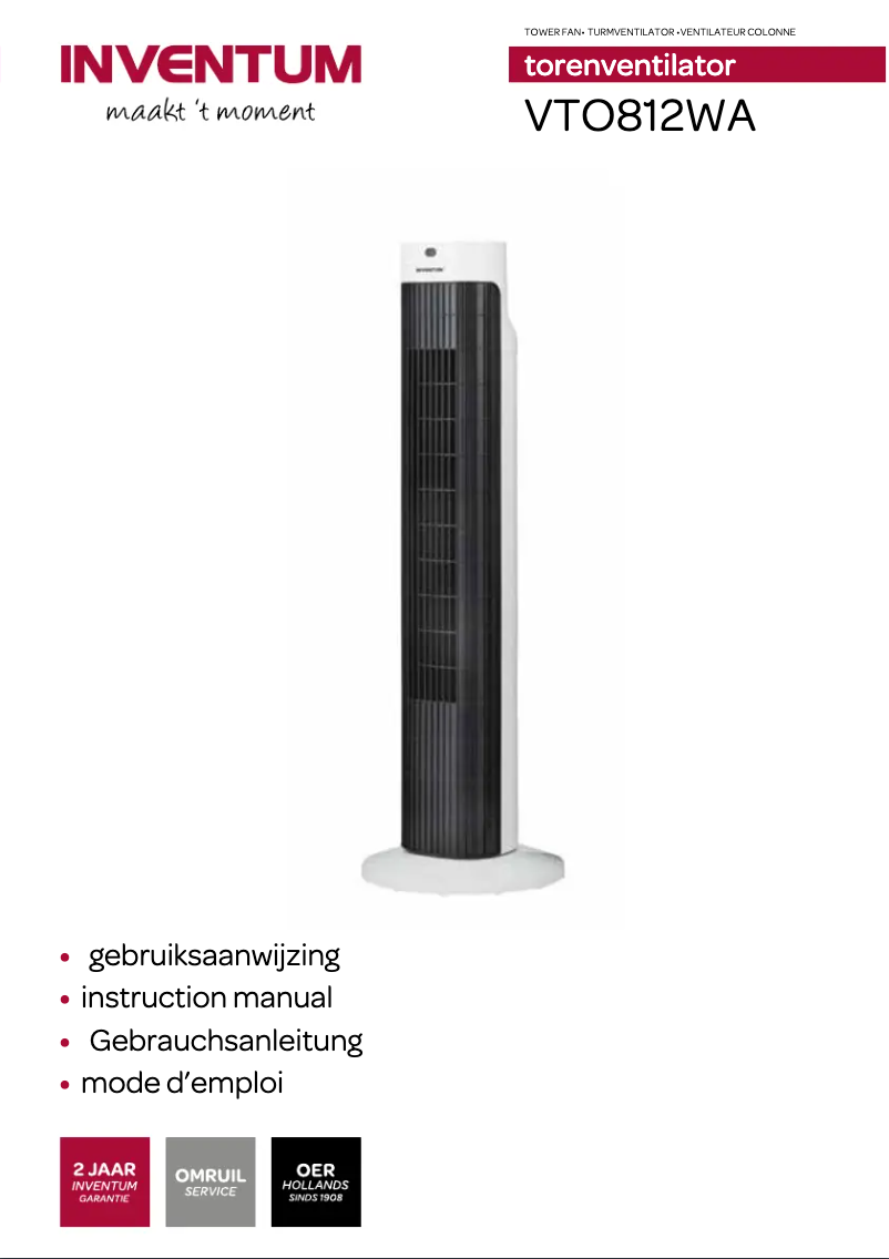 Image de la première page du manuel de l'appareil VTO812WA