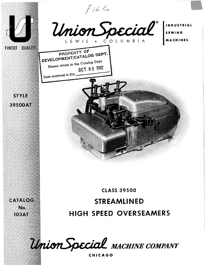 Image de la première page du manuel de l'appareil 39500AT