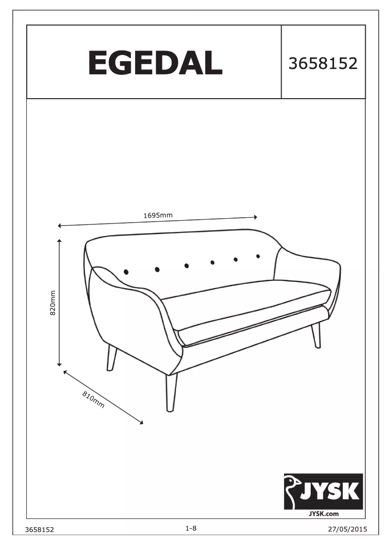 Image de la première page du manuel de l'appareil Egedal