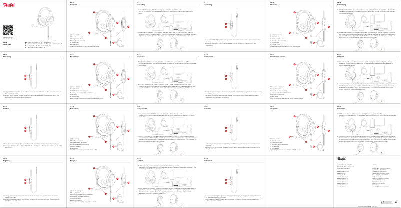 Page 1 de la notice Guide de démarrage rapide Teufel Cage One