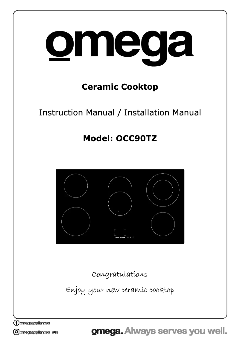 Page 1 de la notice Instructions / montage Omega OCC90TZ