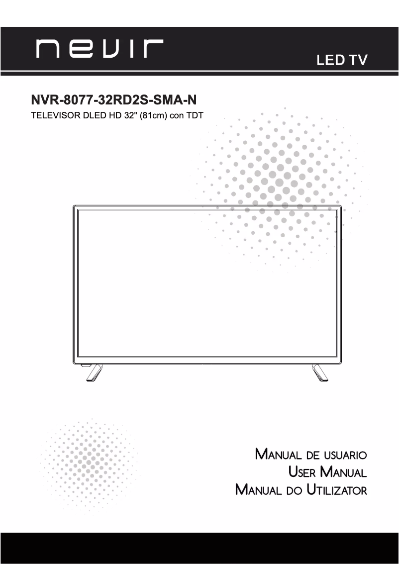 Page 1 de la notice Manuel utilisateur Nevir NVR-8077-32RD2S-SMA-N