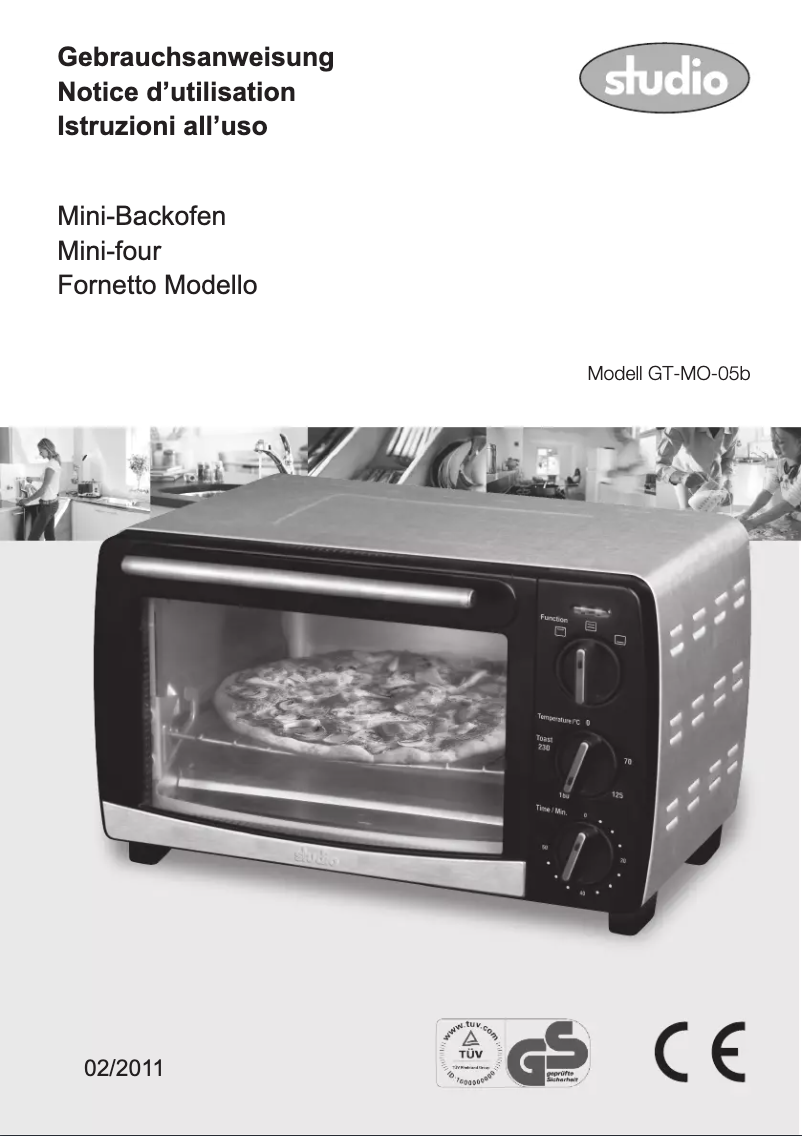 Page 1 de la notice Manuel utilisateur Studio GT-MO-05B