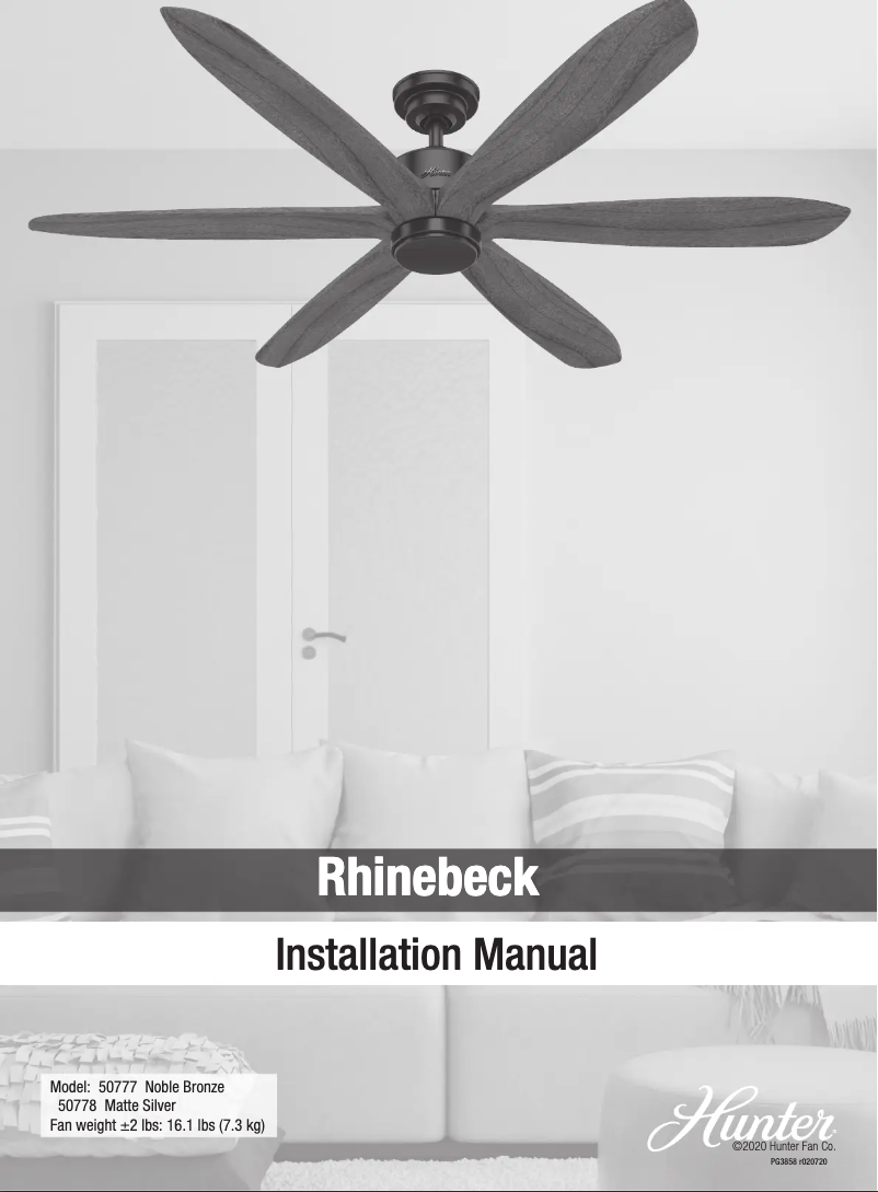 Imagen de la primera página del manual del dispositivo Rhinebeck