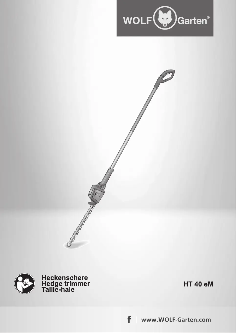 Page 1 de la notice Manuel utilisateur Wolf Garten HT 40 eM