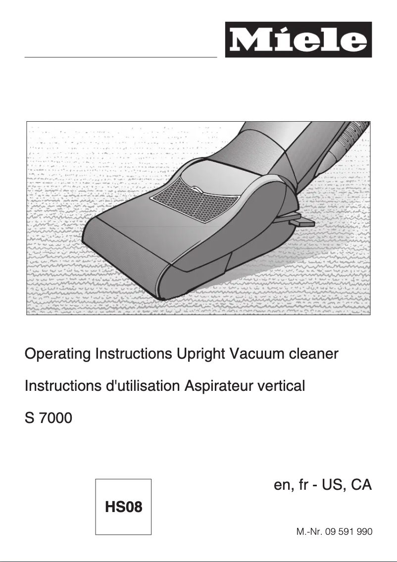 Image de la première page du manuel de l'appareil S 7580