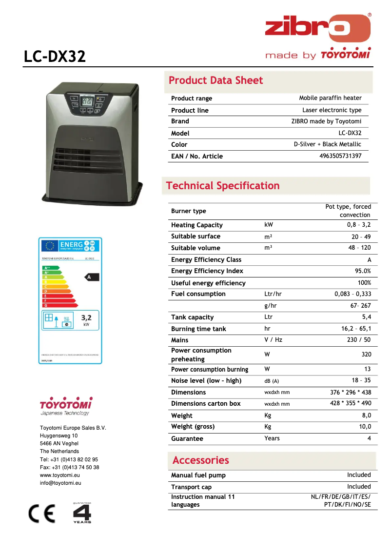 Image de la première page du manuel de l'appareil LC DX 32