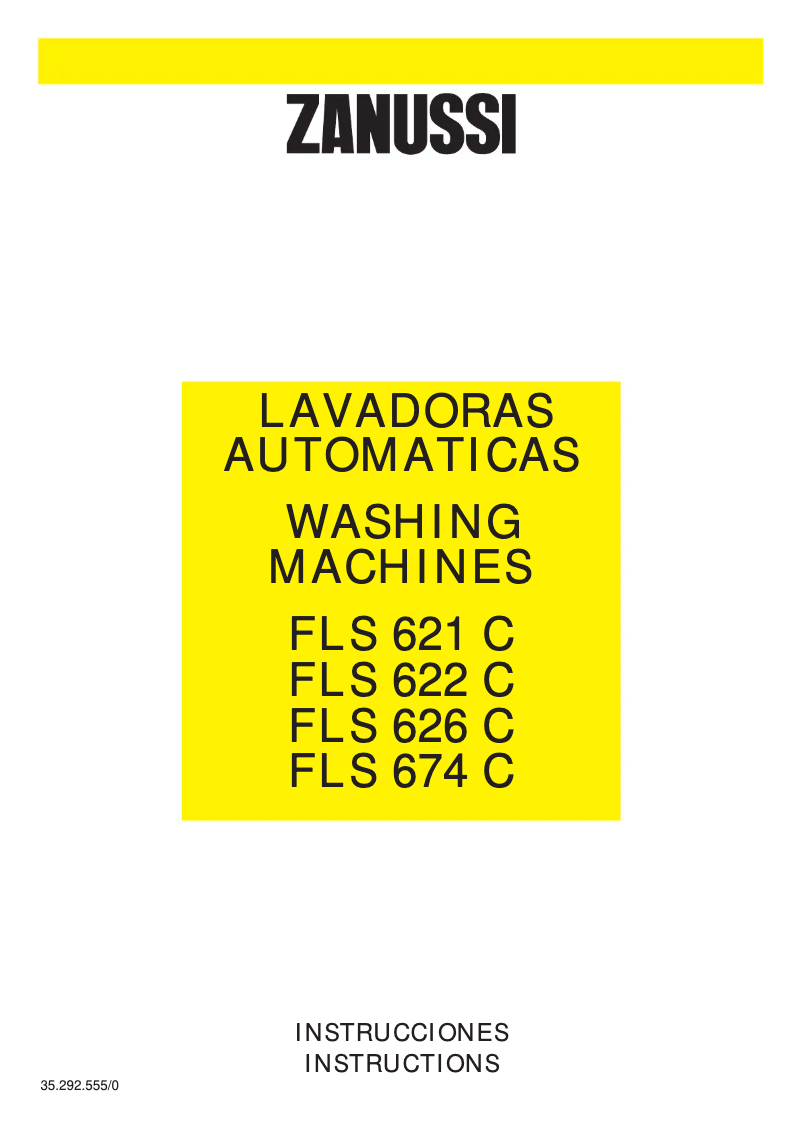 Image de la première page du manuel de l'appareil FLS 626 C