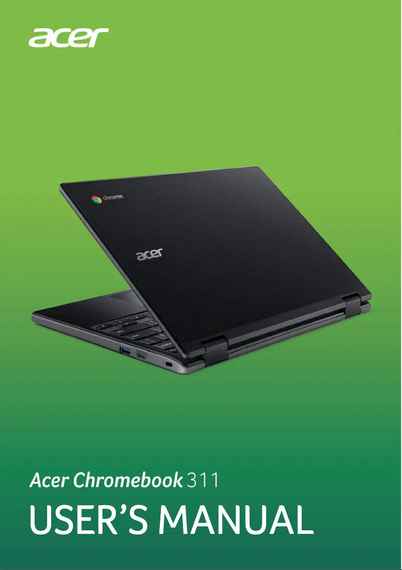 Page 1 de la notice Manuel utilisateur Acer Chromebook 311 C721