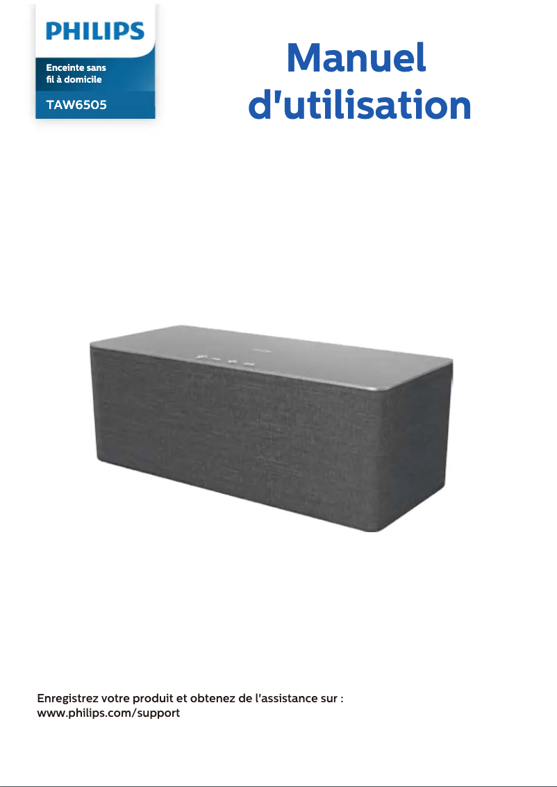 Page n°1 - Manuel utilisateur Philips TAW6505