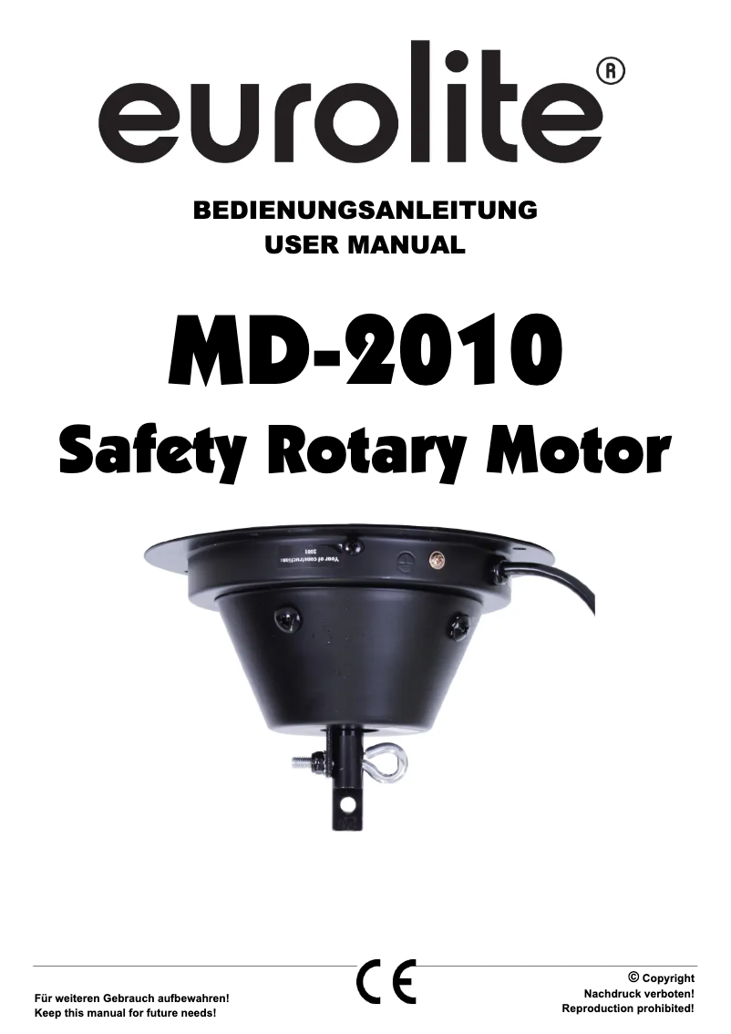 Page n°1 - Manuel utilisateur Eurolite MD-2010