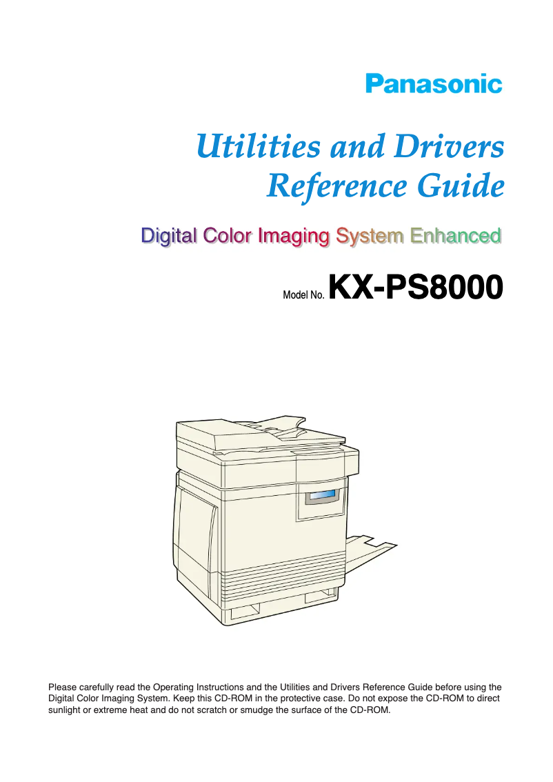 Página 1 del manual Manual de usuario Panasonic KX-PS8000