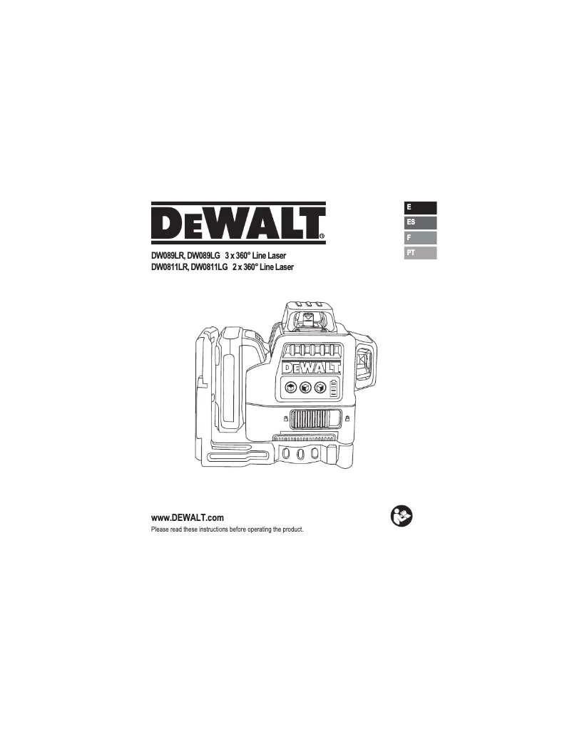 Page n°1 - Manuel utilisateur DeWalt DW0811