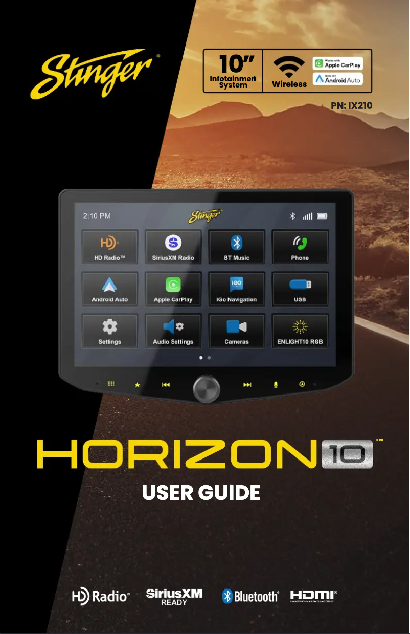 Page 1 de la notice Manuel utilisateur Stinger UN1810