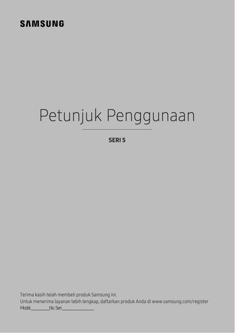 Page n°1 - Manuel utilisateur Samsung UA43K5500AK