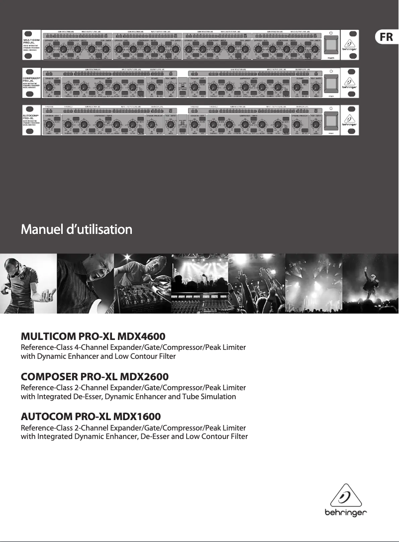 Page n°1 - Manuel utilisateur Behringer Multicom Pro-XL MDX4600