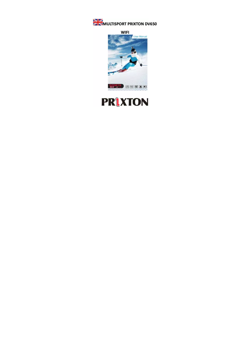 Page 1 de la notice Manuel utilisateur Prixton MultiSport DV650