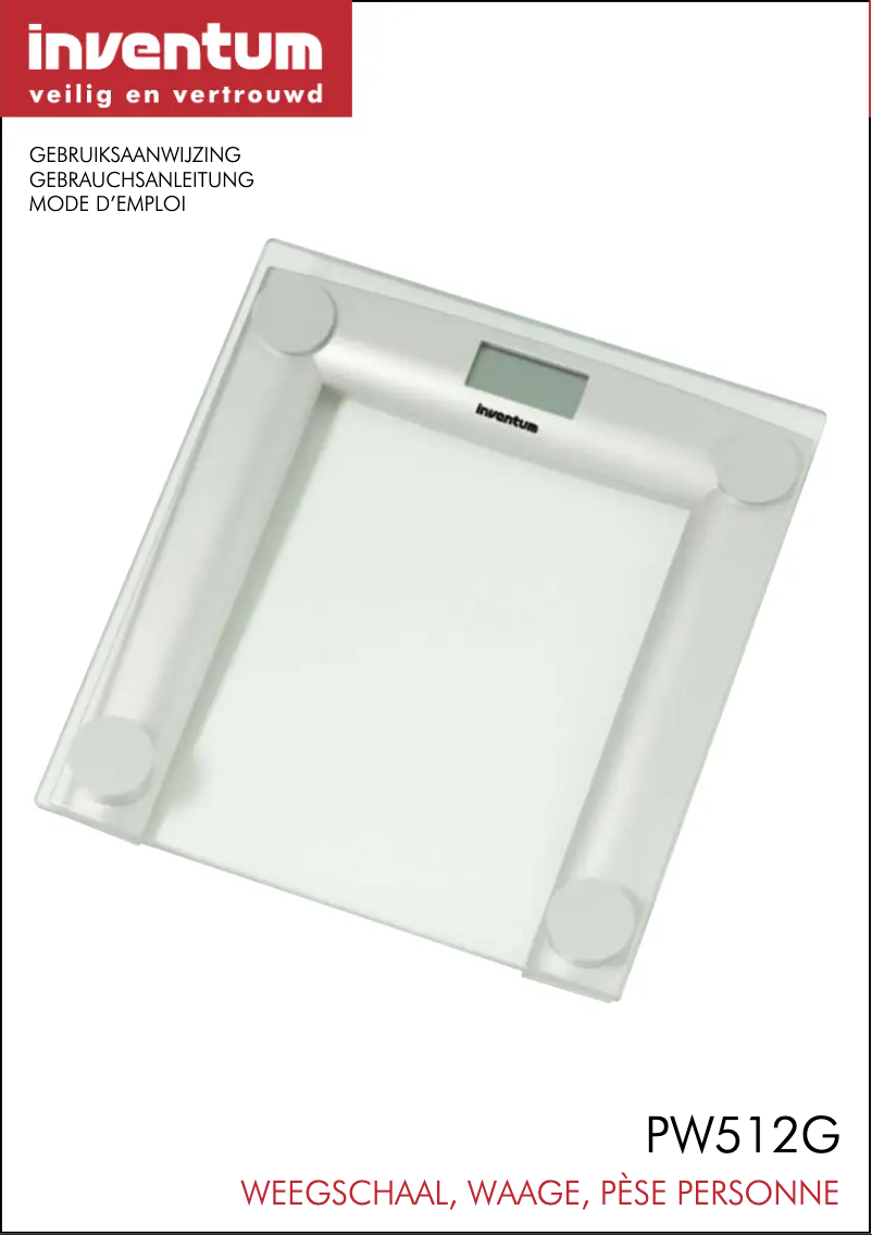 Page 1 de la notice Manuel utilisateur Inventum PW512G