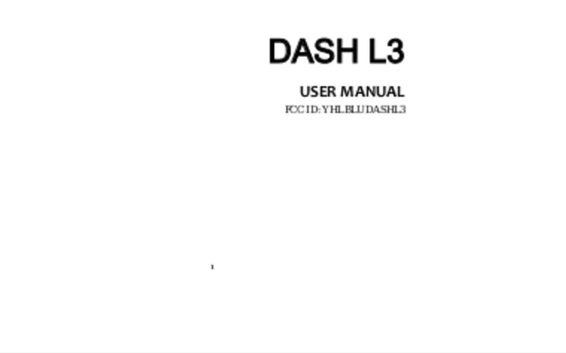 Page n°1 - Manuel utilisateur BLU Dash M